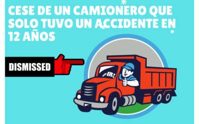 ES INJUSTO EL CESDE DE UN CAMIONERO QUE SOLO TUVO UN ACCIDENTE EN DOCE AÑOS