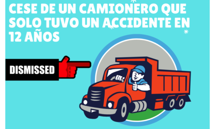 Es injusto el cese de un camionero que solo tuvo un accidente en doce años